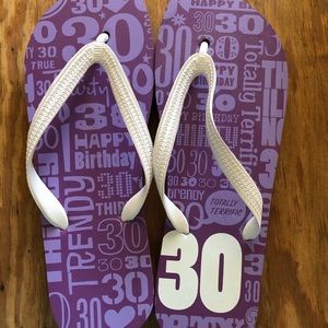 30th Birthday Flip Flops